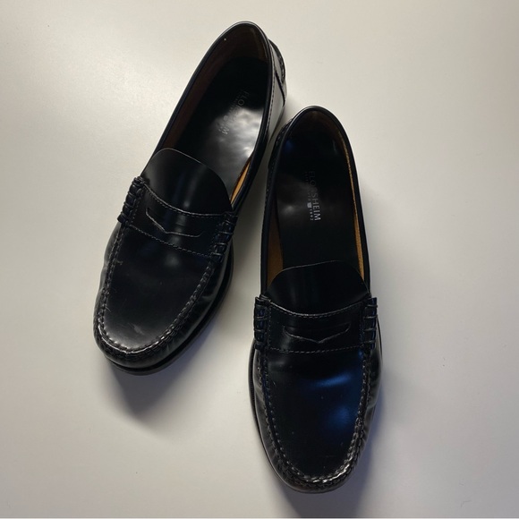 FLORSHEIMIM - BLACK - BERLEY MOC TOE PENNY LOAFER - Picture 5 of 15